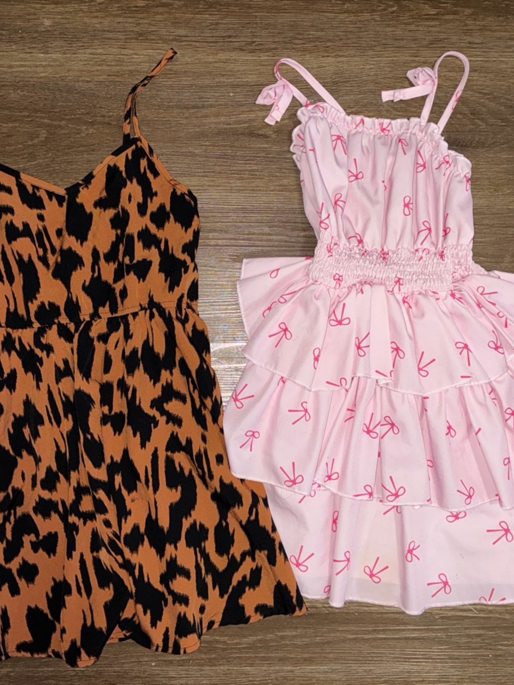 Pink Bow Tiered Sundress for Kids